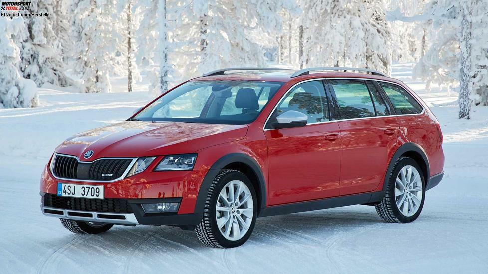 Nicht unumstritten ist das Ende 2016 vorgenommene Facelift des Skoda Octavia III. Die großflächigen Scheinwerfer wurden in Doppel-Einheiten aufgeteilt. Wer den Octavia etwas geländetauglicher haben möchte, kann zur höhergelegten  mit Allradantrieb greifen.