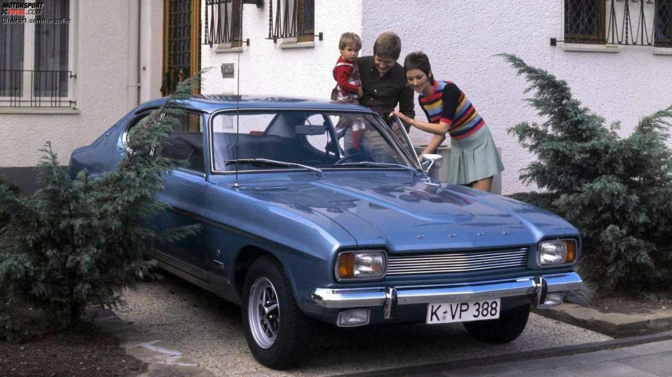 1969 war bei Ford das Jahr des Capri. Zwar zeigte man in Frankfurt auch den viertürigen Escort und den großen 26M, doch das Highlight war der Capri 2300 GT. Das vorläufige Spitzenmodell holte 125 PS aus einem 2,3-Liter-Doppelvergaser-V6.