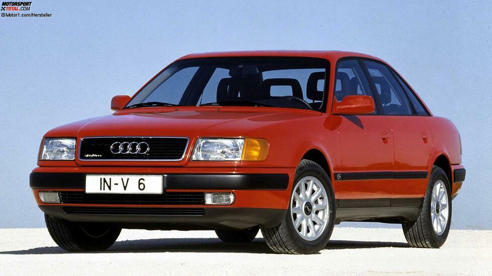 Dieses Auto markiert den endgültigen Angriff von Audi auf BMW und Mercedes: Der letzte Audi 100, intern C4 genannt, beeindruckte mit gelungener Linienführung. Die alte Aufteilung in 100 und 200 wurde aufgegeben, sodass es im Audi 100 Fünfzylinder und Sechszylinder gab. Anfangs stärkstes Modell war der 2.8 E mit 174 PS. Beim C4 wurde auch der TDI populär, 1992 folgte der S4 mit 280 PS. Im Zuge eines großen Facelifts im Jahr 1994 mutierte der Audi 100 zum Audi A6.Noch mehr zum Thema Old- und Youngtimer:Diese 10 Youngtimer bekommen 2019 ein H-KennzeichenZeitreise: Unterwegs im VW Golf II von 1990