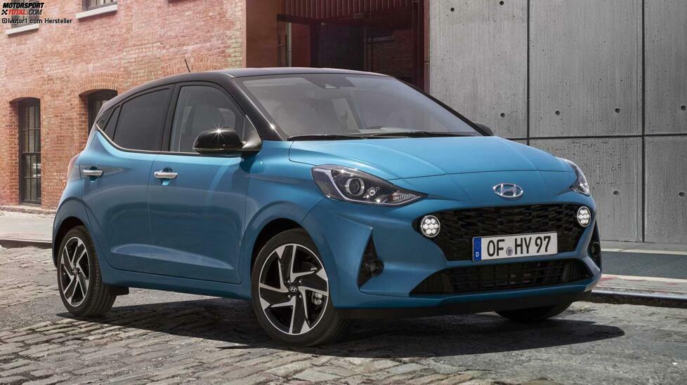 Dass Hyundai noch eine ganz neue Generation seines Kleinstwagens i10 bringt, wo sonst viele Marken ihre A-Segment-Autos einstellen, hat so manchen überrascht. Vielleicht wollen die Koreaner aber gerade das nutzen. Zwei Saugbenziner mit drei Zylindern und 67 oder 84 PS stehen zur Wahl, Marktstart war am 8. Februar 2020. 