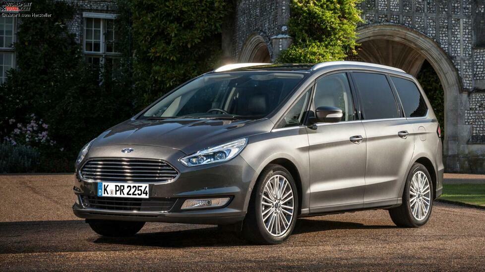 Wie sieht es mit großen Vans aus? Auch ein Ford Galaxy müsste doch einen schweren Anhänger ziehen können, oder? Richtig. Bis zu zwei Tonnen sind drin. So viel können die Zweiliter-Dieselversionen mit Automatikgetriebe ziehen. Für so ein Auto muss man mindestens 40.000 Euro anlegen.