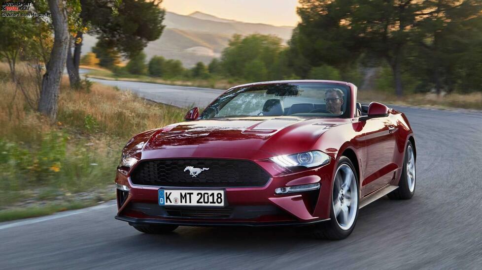 Der US-Cars-Fan fährt natürlich den Achtzylinder-Mustang, aber auch der 2.3 Ecoboost mit 290 PS (im Bild das Mustang Cabrio) ist nicht zu verachten. Neben dieser Top-Variante baut Ford noch eine 280-PS-Version, die im Focus ST zum Einsatz kommt. Über einen Focus RS mit 400 PS gibt es zwar Gerüchte, aber materialisiert haben sie sich noch nicht.  
Mehr zum 2.3 Ecoboost:Ford Mustang (2019): Alle Versionen der ModellpaletteVideo: Ford Focus ST mit 280 PS im Test