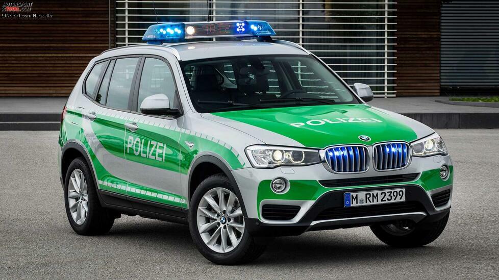 2014 zeigte BMW diesen Polizei-X3. In der erstmaligen SUV-Ausschreibung der Polizei Bayern entschied man sich für den X3.
So hieß es damals: 