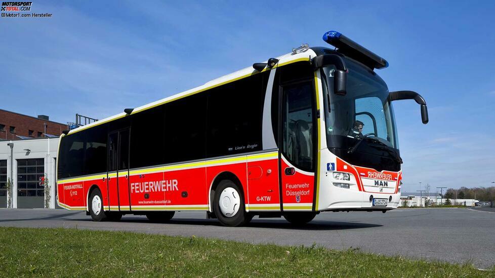 Einen Bus vom Typ MAN Lion's Regio stellte die Düsseldorfer Feuerwehr in Dienst.