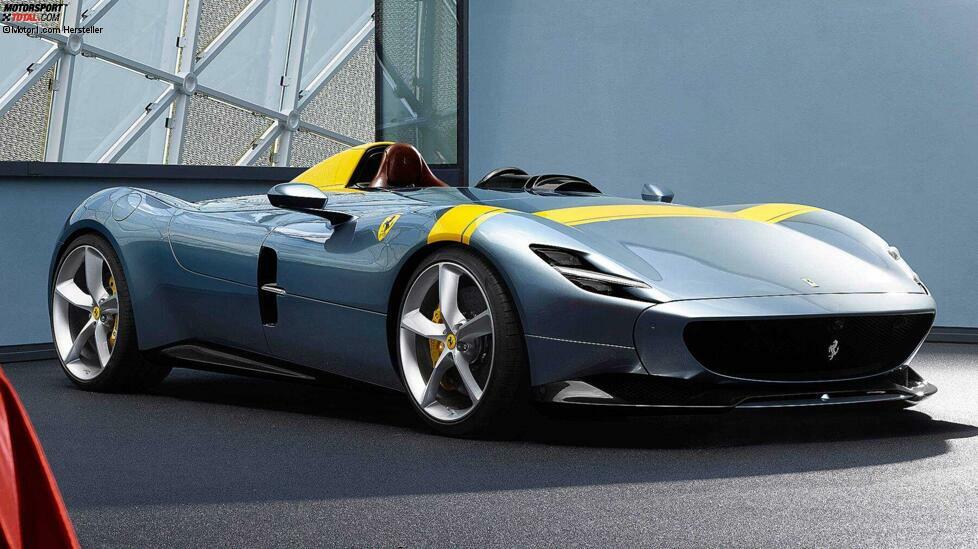 Motor: 6,5-Liter-V12 (Saugmotor)
Leistung: 810 PS
Spitze: über 300 km/h
0-100 km/h: 2,9 Sekunden

Ferrari bringt zwei Hommagen an seine 