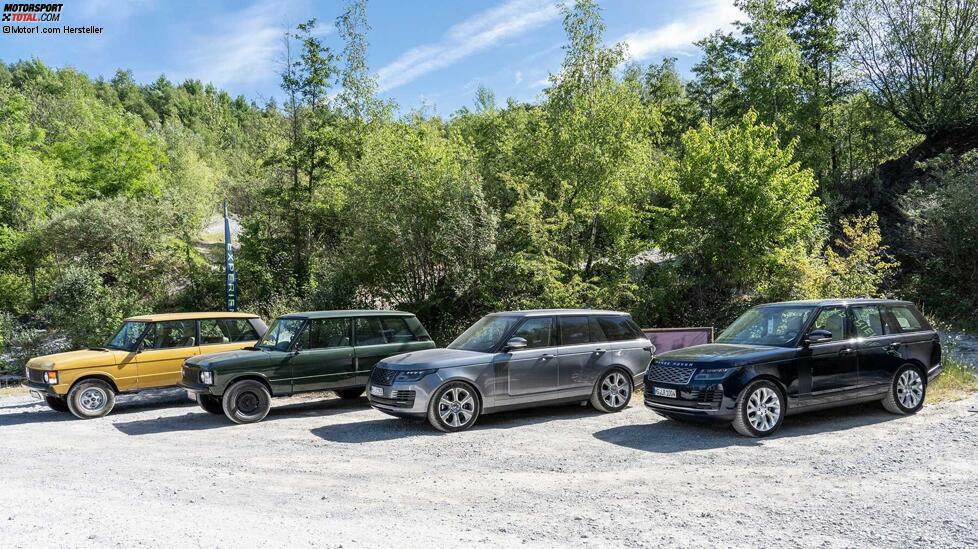 Seit 2012 ist die aktuelle Baureihe des Range Rover auf dem Markt. Neu ist hier ein Aluminium-Monocoque, das 150 Kilogramm Gewicht spart. Allerdings wiegt der Range Rover immer noch mindestens zwei Tonnen. Die Langversion misst 5,20 Meter.