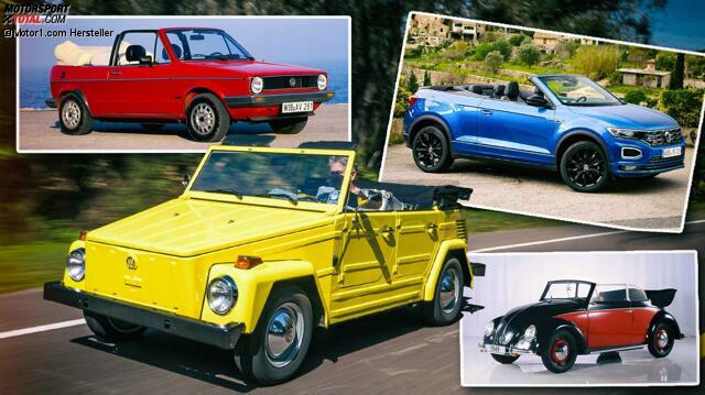 Offene Autos haben bei Volkswagen eine lange Tradition - Eine Zeitreise von den 1930er-Jahren bis ins 21. Jahrhundert ...