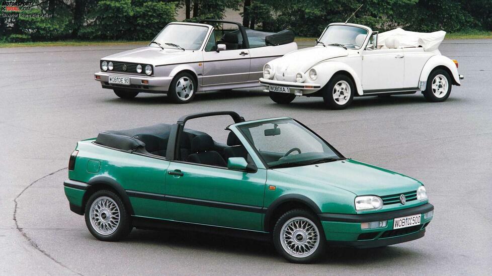 Auf Basis der zweiten Generation des VW Golf entstand offiziell kein Cabriolet. Erst der Golf III wurde ab 1993 wieder von Karmann geöffnet. 
Das Golf III Cabriolet basiert technisch auf der dritten Limousinen-Generation. Volkswagen entscheidet sich wieder für den markanten Mittelbügel. Der Gewinn an Steifigkeit und Überrollsicherheit bleibt unbestritten, Systeme wie automatisch hochschnellende Sicherheitsbügel bleiben teuren Autos wie dem Mercedes SL vorbehalten.
Das geöffnete Dach liegt nun niedriger auf, überhaupt ist der Generationensprung nicht zu übersehen. Das Golf III Cabriolet ist serienmäßig mit Doppelairbags, ABS und Seitenaufprallschutz ausgerüstet. Der neue offene Golf wird ebenfalls ein großer Erfolg für Karmann und Volkswagen: 139.578 Einheiten rollen bis 1997 von den Bändern.