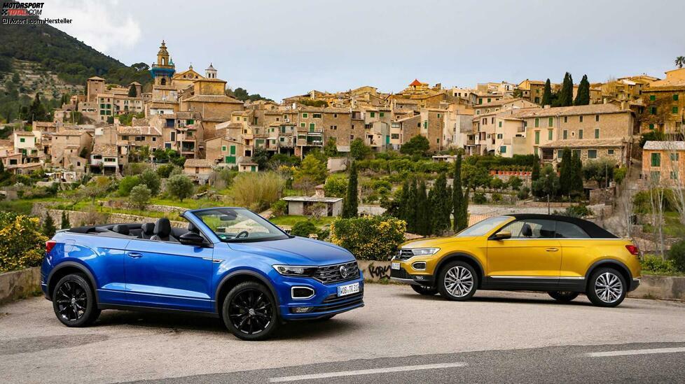 Nun hat VW wieder ein Cabriolet im Programm, allerdings ein ziemlich ungewöhnliches: Im August 2019 wurde das T-Roc Cabriolet vorgestellt. 
Angeboten wird das SUV mit der Verdeckkonstruktion des letzten Golf Cabrio bislang nur mit Benzinern. Sie leisten 115 respektive 150 PS. 