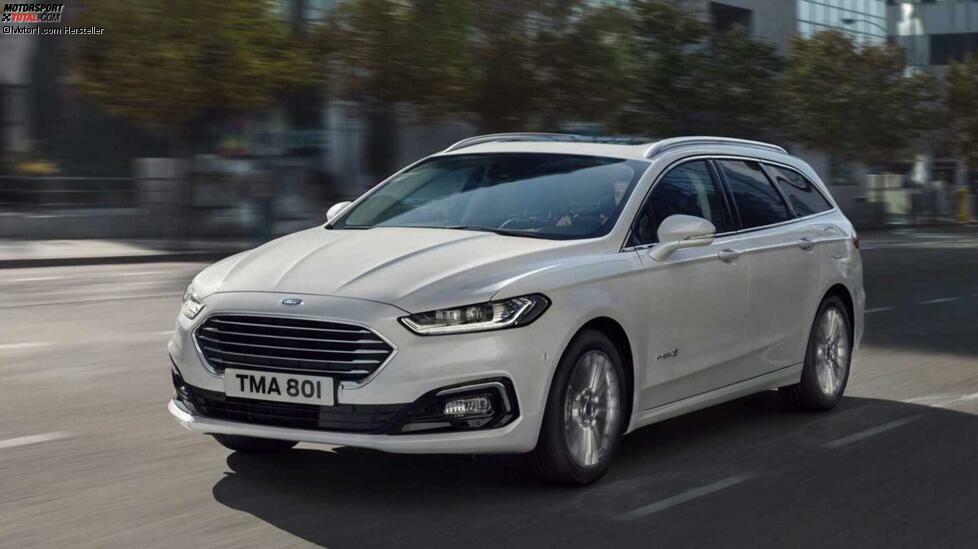 Die aktuelle Ford-Mondeo-Generation startete schon 2013, die Kombiversion (Turnier) ist seit 2015 erhältlich. Anfang 2019 erhielt der Wagen ein Facelift; seither ist er nicht mehr mit Benziner erhältlich. Angeboten werden nur noch ein Hybrid und drei Diesel.
Die Selbstzünder sind Zweiliter-Vierzylinder mit 120, 150 und 190 PS; sie tragen nun den Namen Ecoblue (statt TDCi). Den Top-Diesel bekommt man optional auch mit Allradantrieb. Der Hybrid ist vom Vorgänger bekannt, wo er aber nur in der Stufenhecklimousine angeboten wurde. Er basiert auf einem 2,0-Liter-Benziner und bietet 187 PS Systemleistung.

Länge: 4.869 mm
Kofferraum: 730-1.605 Liter
Motoren: keine Benziner, 3 Diesel, 1 Hybrid
Antrieb: Front- oder Allradantrieb