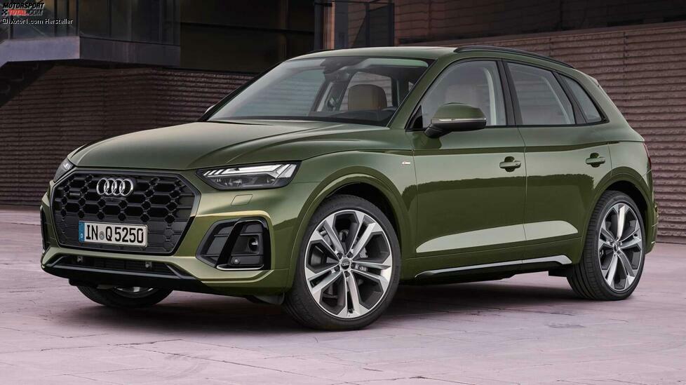 Die zweite Generation des Audi Q5 startete 2017, derzeit wird ein Facelift eingeführt. Daher ist das Motorenangebot derzeit noch klein, es gibt einen Turbobenziner und zwei Diesel. Darunter ist der neue 40 TDI quattro mit 204 PS und Mildhybridsystem. Weitere Motorisierungen werden folgen, darunter auch zwei Plug-in-Hybride.
Zu den Besonderheiten des Facelift-Modells gehören die Rückleuchten mit OLED-Technik, bei denen der Käufer aus verschiedenen Lichtsignaturen auswählen kann. Demnächst soll es auch eine Coupé-SUV-Version namens Q5 Sportback geben.

Motoren: insgesamt drei 2.0 TDI, ein V6-TDI, zwei 2.0 TFSI, 2 PHEVs
Antrieb: Front- oder Allradantrieb
Länge: 4,68 Meter
Kofferraum: 520-1.520 Liter
Marktstart: Herbst 2020 (Facelift)