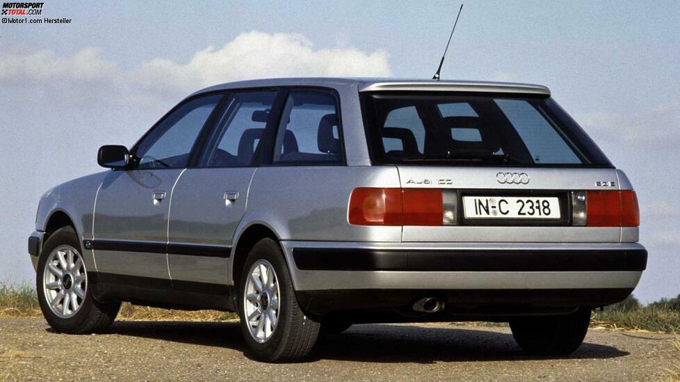 Endlich ein richtiger Kombi, mag sich so mancher Liebhaber des Audi 100 vor 30 Jahren gedacht haben. Nachdem die Limousine der Baureihe C4 schon 1990 präsentiert worden war, folgte 1991 der Avant.
Dieser bot im Vergleich zu seinem Vorgänger eine hübschere Heckpartie, deren steiler Abschluss zudem für mehr Kofferraum sorgte. Stärkster Motor war zunächst wie im Audi 80 ein V6 mit 2,8 Liter Hubraum. 1992 folgte der S4 Avant mit 4,2-Liter-V8.
Bis 1997 wurde der C4 Avant gebaut, ab Mitte 1994 aber nach einem umfangreichen Facelift unter dem Namen A6.