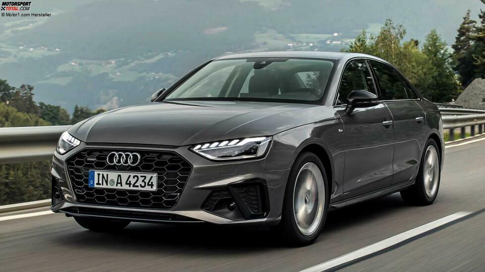 Gemessen an den Zulassungszahlen ist der Audi A4 einer der schärfsten Rivalen der Mercedes C-Klasse. 2015 kam der A4 auf den Markt, 2019 erfolgte eine Modellpflege. Als Limousine ist er 4,76 Meter lang.
Motoren: 150 bis 265 PS (Benziner), 136 bis 341 PS (Diesel). Als Besonderheiten gibt es den A4 auch mit Erdgasantrieb, den RS 4 mit 450 PS hingegen nur als Kombi.