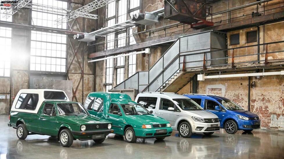 VW Caddy: Die fünf Generationen