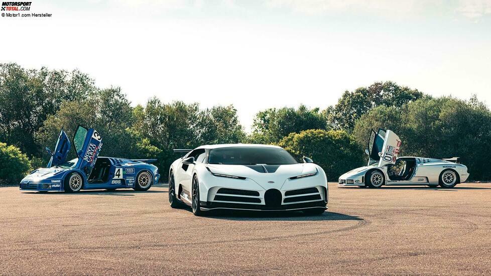 Bugatti EB 110 und Bugatti Centodieci