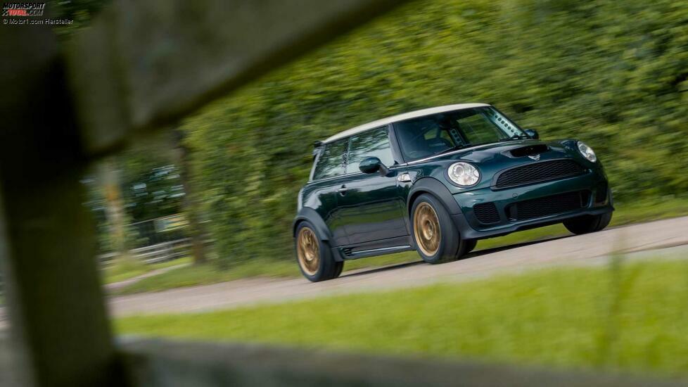 Powerflex introduces a crazy V8-powered Mini Cooper that sends power to the rear wheels at Goodwood.