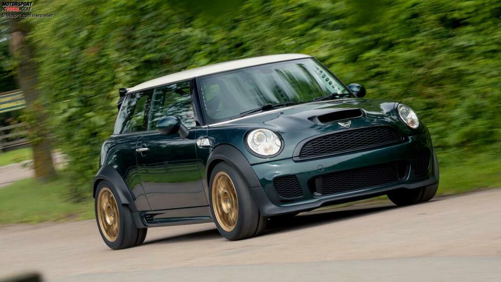 Powerflex introduces a crazy V8-powered Mini Cooper that sends power to the rear wheels at Goodwood.