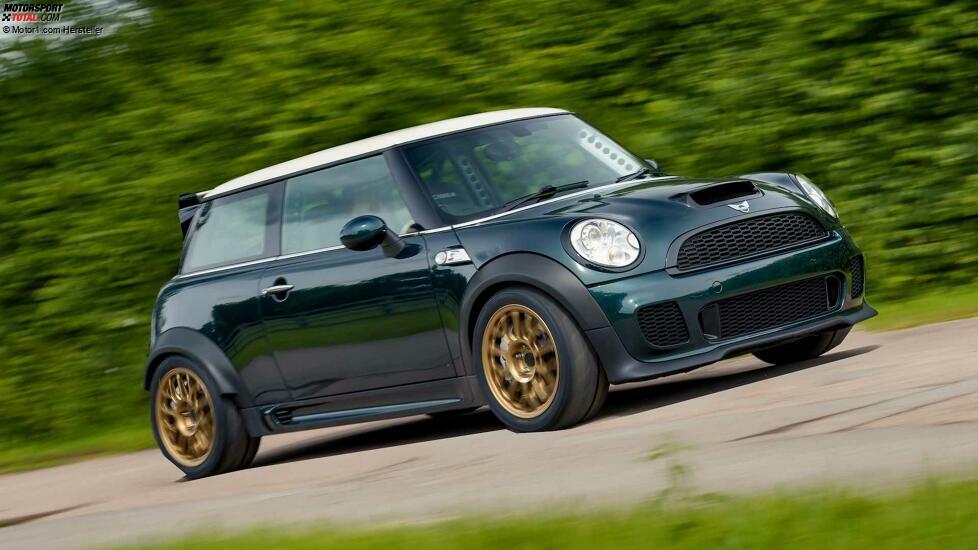 Powerflex introduces a crazy V8-powered Mini Cooper that sends power to the rear wheels at Goodwood.