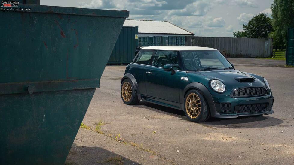 Powerflex introduces a crazy V8-powered Mini Cooper that sends power to the rear wheels at Goodwood.