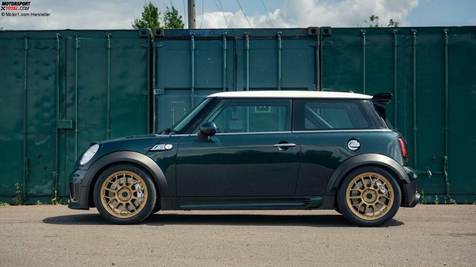 Powerflex introduces a crazy V8-powered Mini Cooper that sends power to the rear wheels at Goodwood.