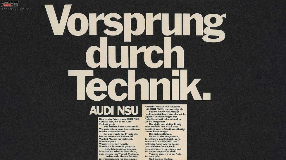 Audi feiert 50 Jahre ?Vorsprung durch Technik?