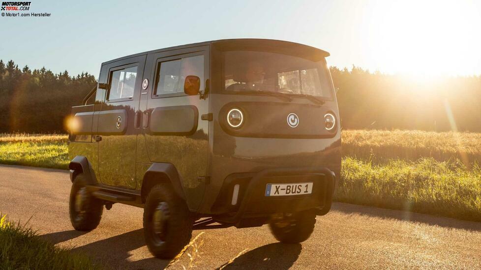 Electric Brands XBus (2022): Fahraufnahme vom Fullrunner-Prototyp