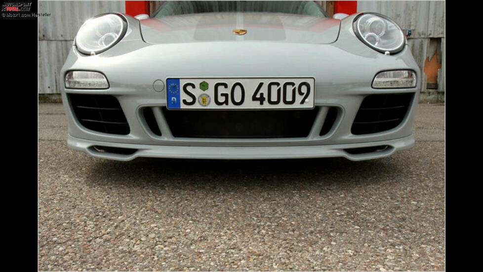 Der spezielle Bugspoiler in Großansicht