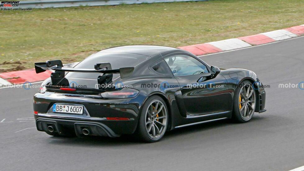 Porsche 718 Cayman GT4 RS Spy Shots Heckflügel