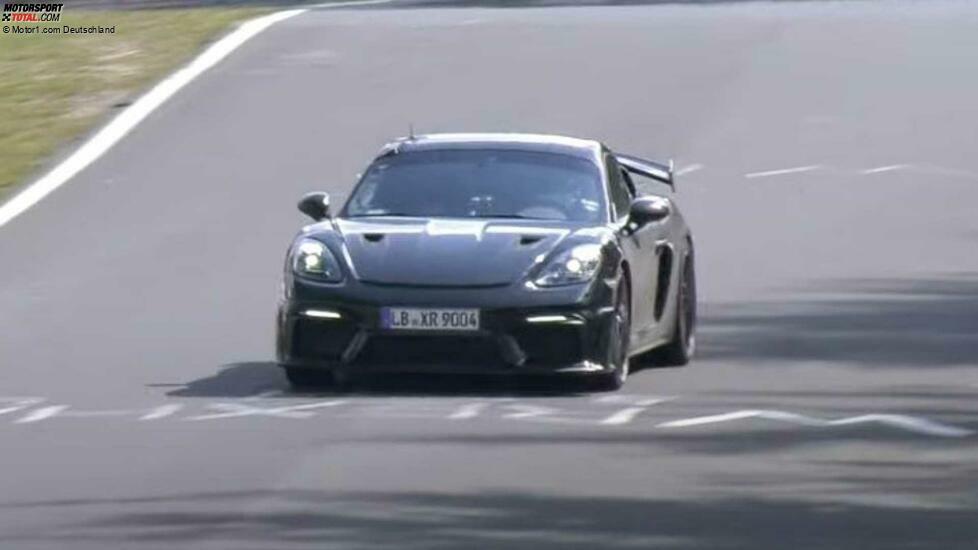 Porsche 718 Cayman GT4 RS Spied Testing At The Ring
