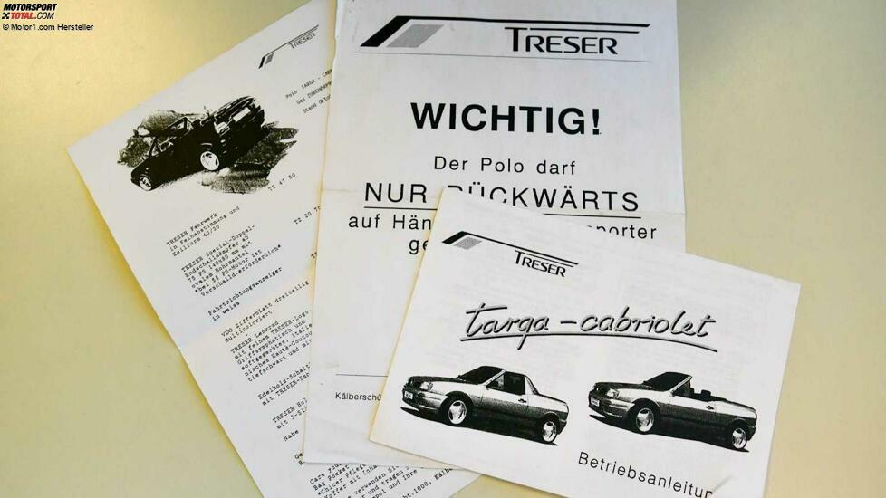Treser VW Polo Targa / Cabriolet als Auktionsobjekt 2020