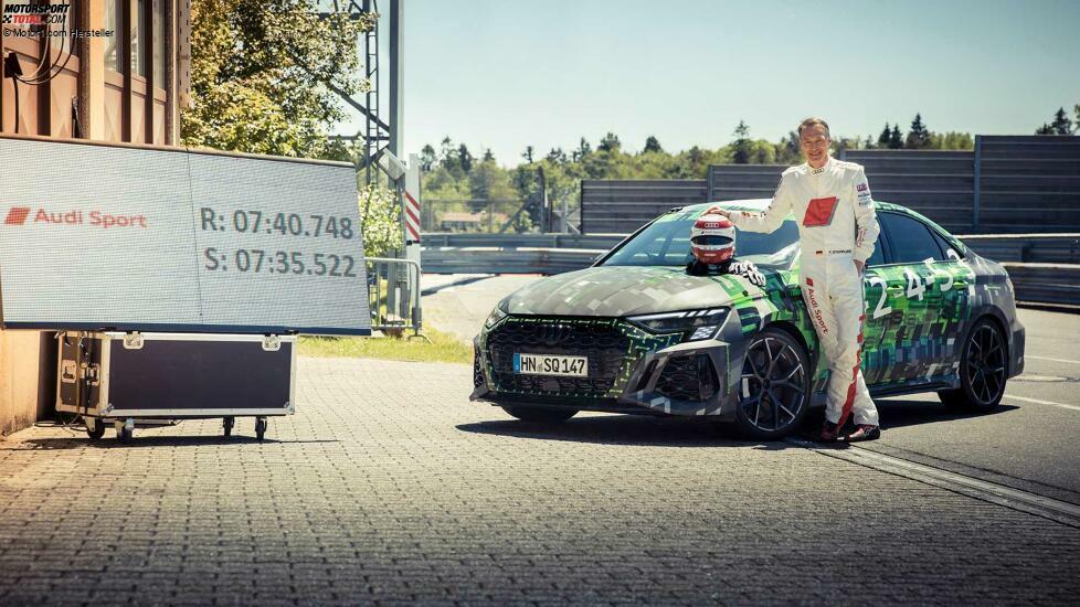 Audi RS3 Sedan stellt Rundenrekord im Nürburgring für Kleinwagen