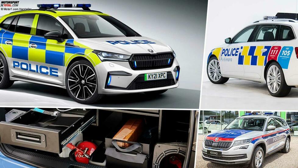 Skoda Modelle als Polizeifahrzeuge 2021