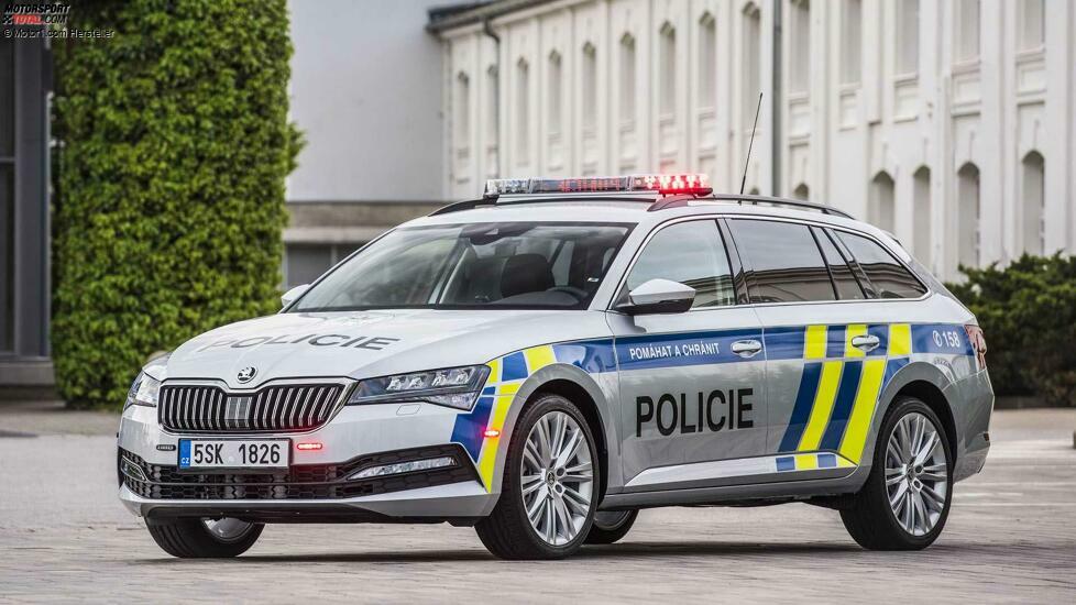 Skoda Modelle als Polizeifahrzeuge 2021