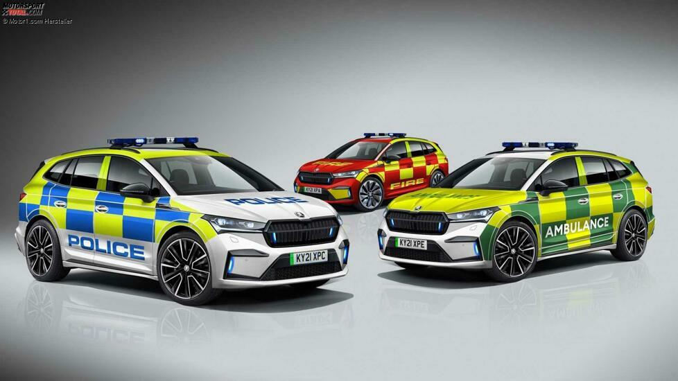 Skoda Modelle als Polizeifahrzeuge 2021