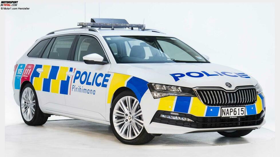 Skoda Modelle als Polizeifahrzeuge 2021