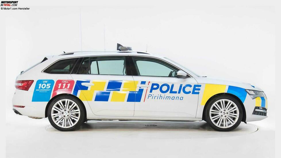 Skoda Modelle als Polizeifahrzeuge 2021