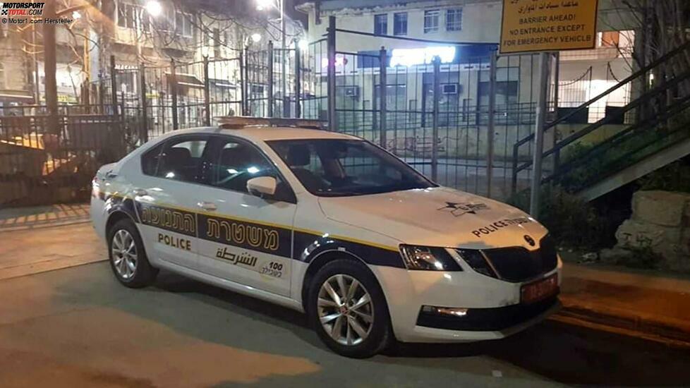 Skoda-Modelle als Polizeifahrzeuge: Israel