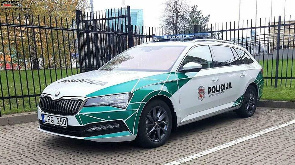 Skoda-Modelle als Polizeifahrzeuge: Litauen