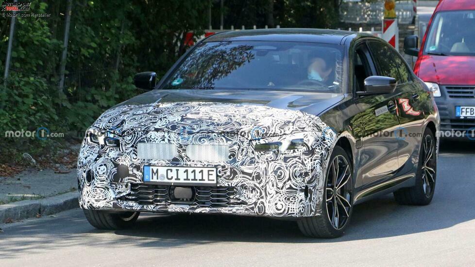 BMW 3er G20 Facelift (2022) auf neuen Erlkönigbildern