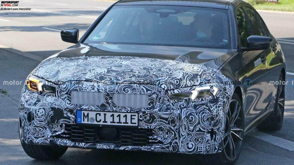 BMW 3er G20 Facelift (2022) auf neuen Erlkönigbildern