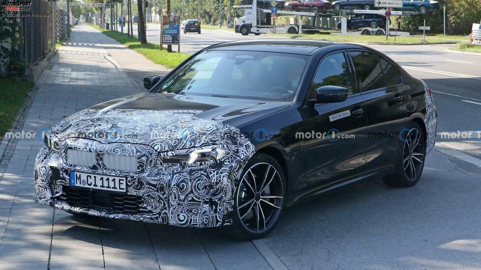 BMW 3er G20 Facelift (2022) auf neuen Erlkönigbildern