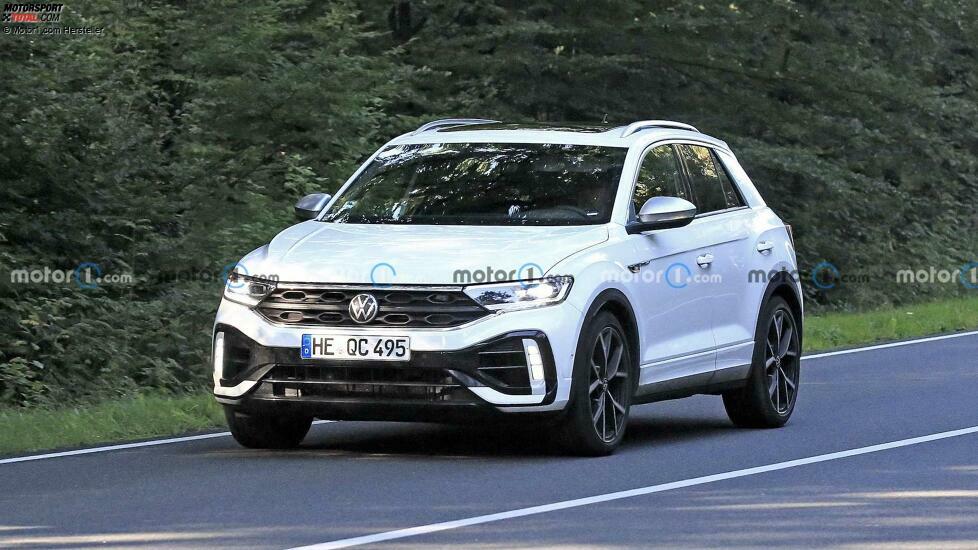 The VW T-Roc R facelift has been spotted while testing near Wolfsburg.