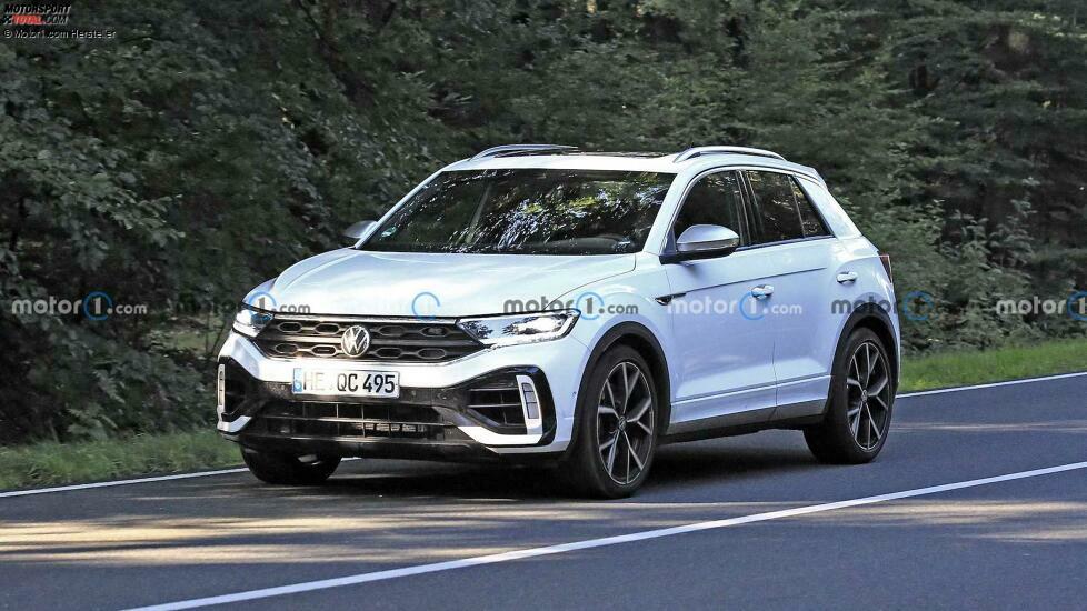 The VW T-Roc R facelift has been spotted while testing near Wolfsburg.