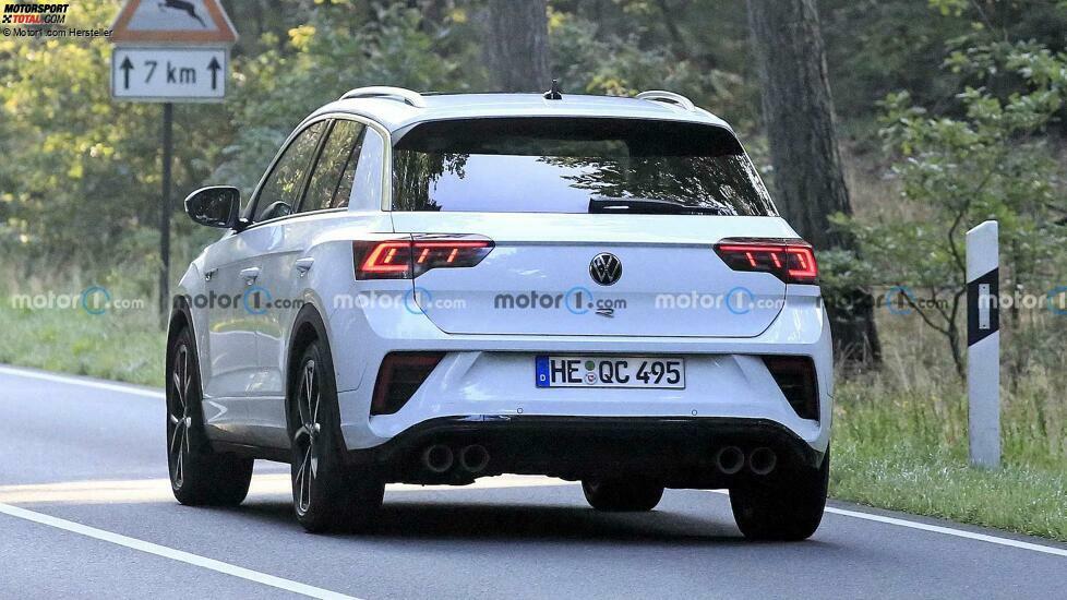 The VW T-Roc R facelift has been spotted while testing near Wolfsburg.