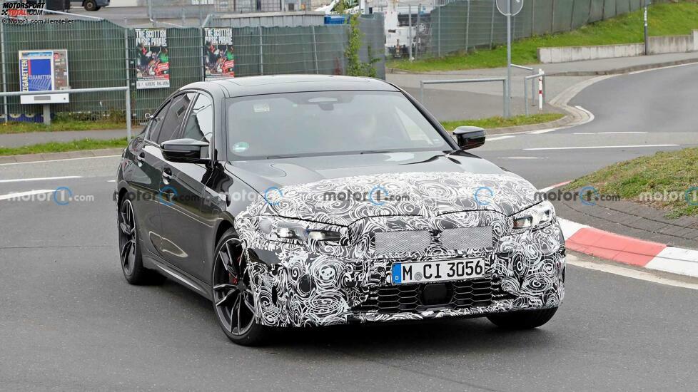 BMW 3er (2022) als M340i-Erlkönig erwischt