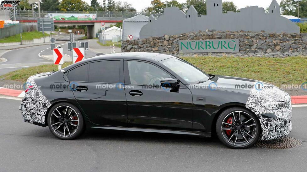 BMW 3er (2022) als M340i-Erlkönig erwischt