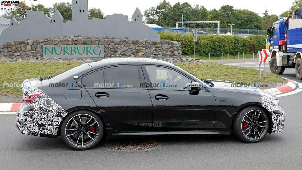 BMW 3er (2022) als M340i-Erlkönig erwischt