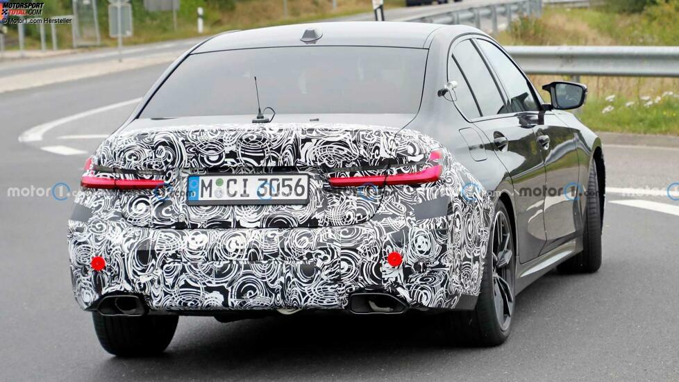 BMW 3er (2022) als M340i-Erlkönig erwischt