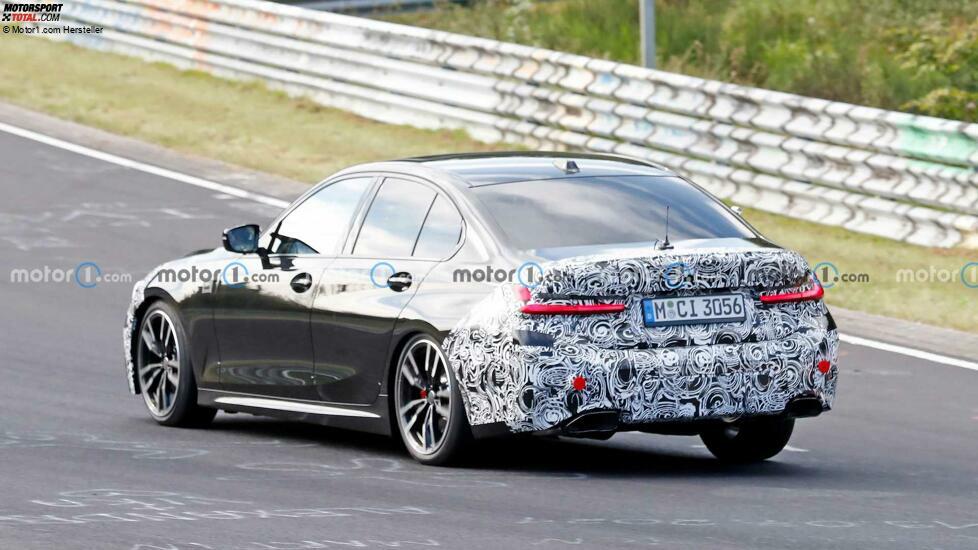 BMW 3er (2022) als M340i-Erlkönig erwischt