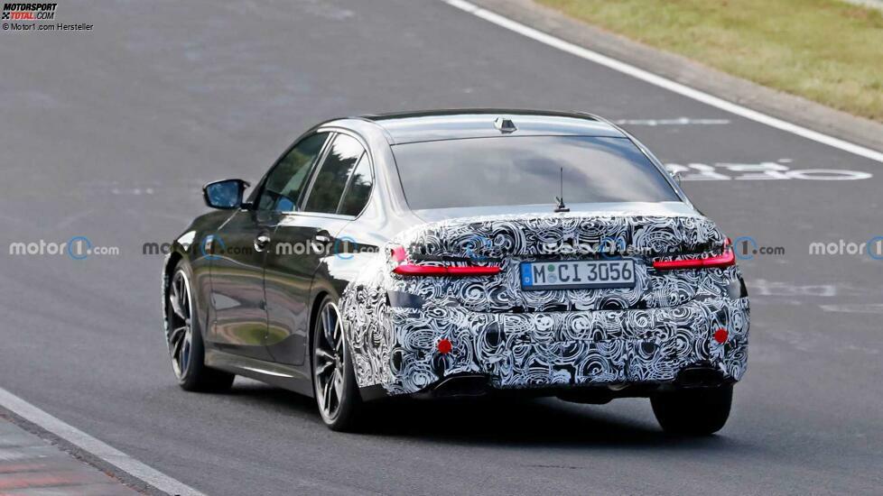 BMW 3er (2022) als M340i-Erlkönig erwischt